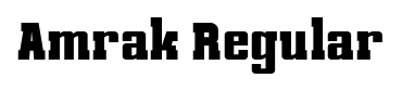 Amrak Regular font